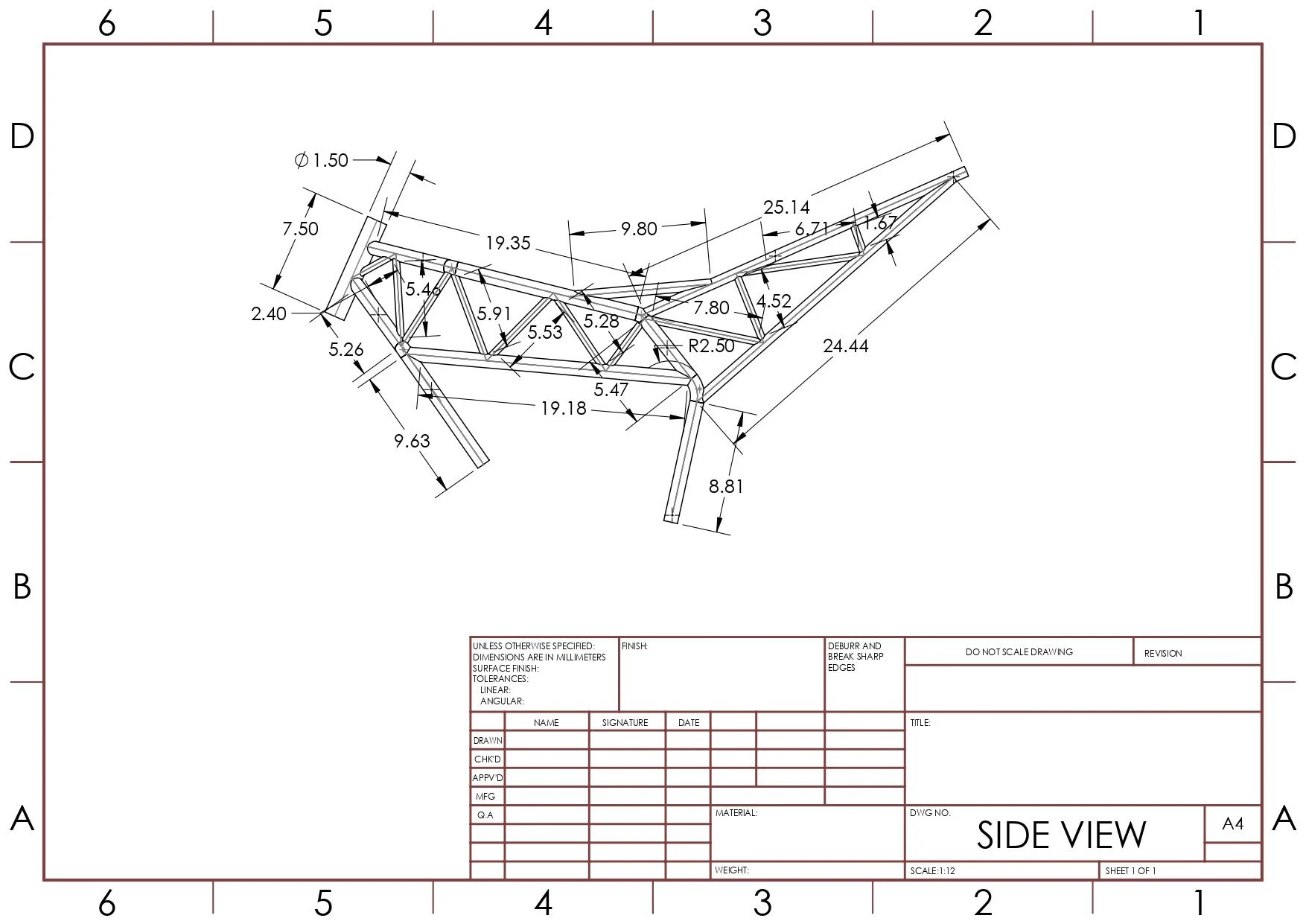 Design Validation Plan and DFMEA document excerpt
